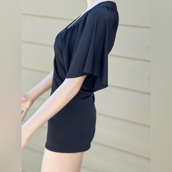 NWT Arden B Open Back Butterfly Sleeve Top - Picture 3 of 12